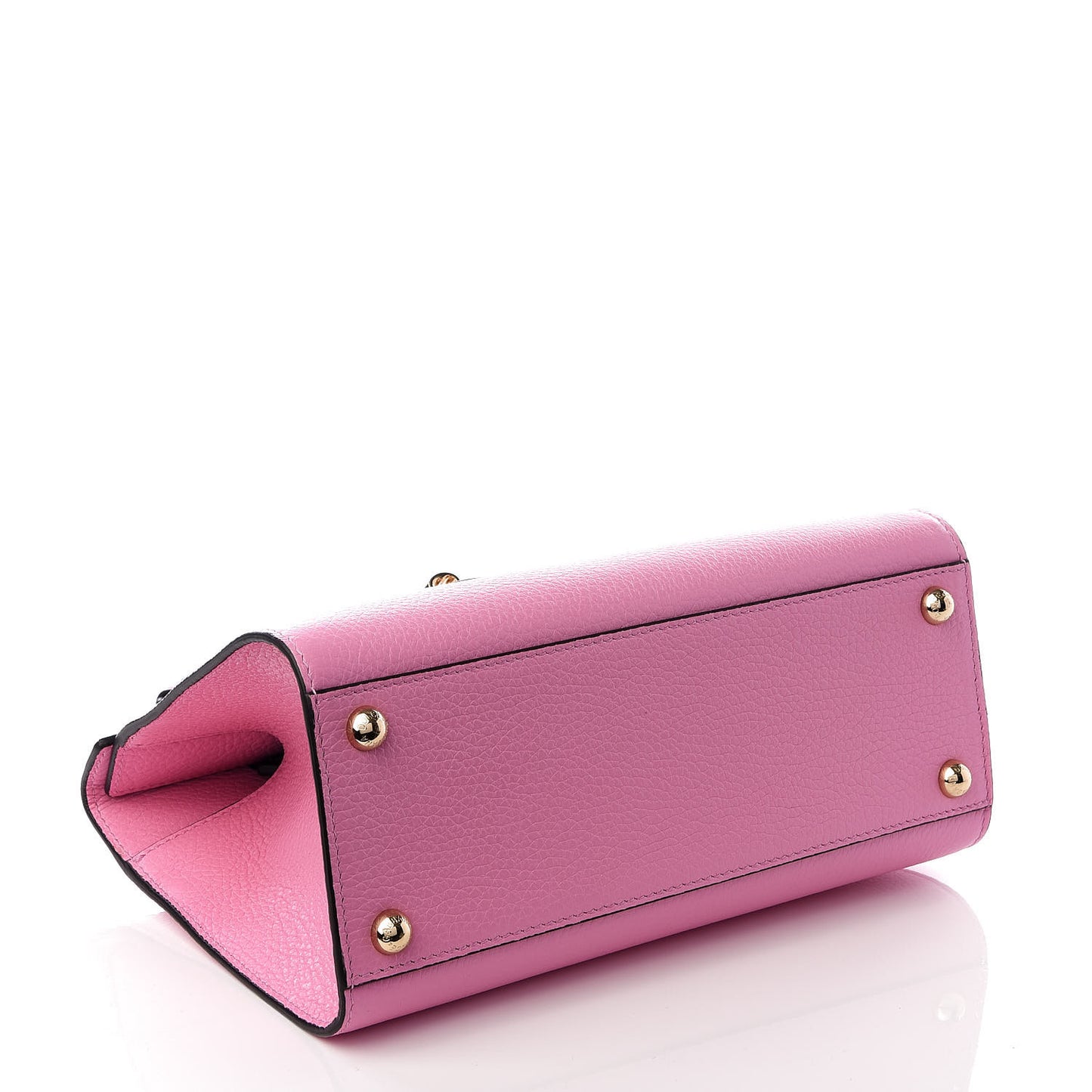 Calfskin Miss Bonita Top Handle Satchel Rosa Chiaro