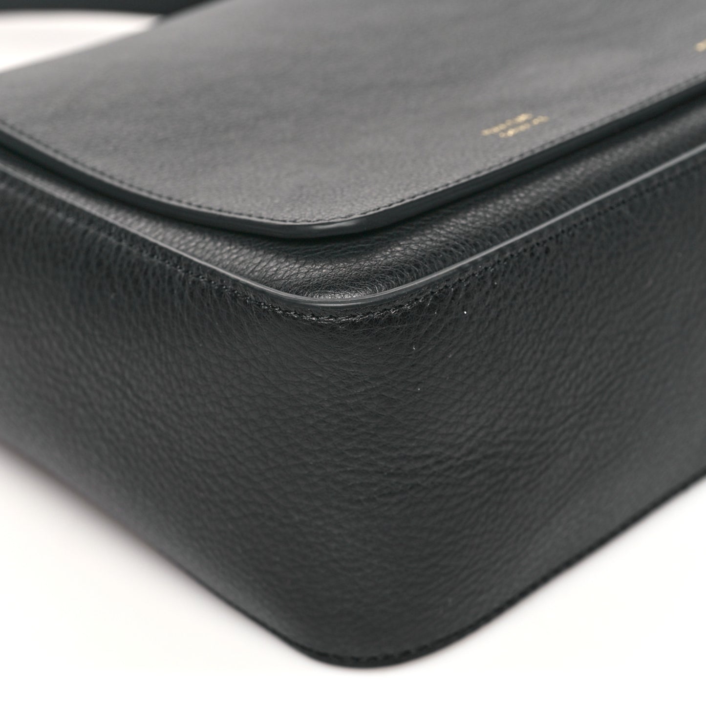 Calfskin Box Shoulder Bag Black