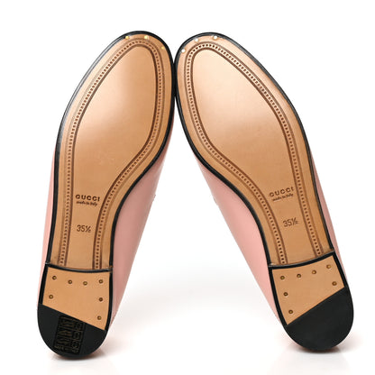 Gucci Lambskin Womens Brixton Horsebit Loafers 35.5 Perfect Pink 5 of 8