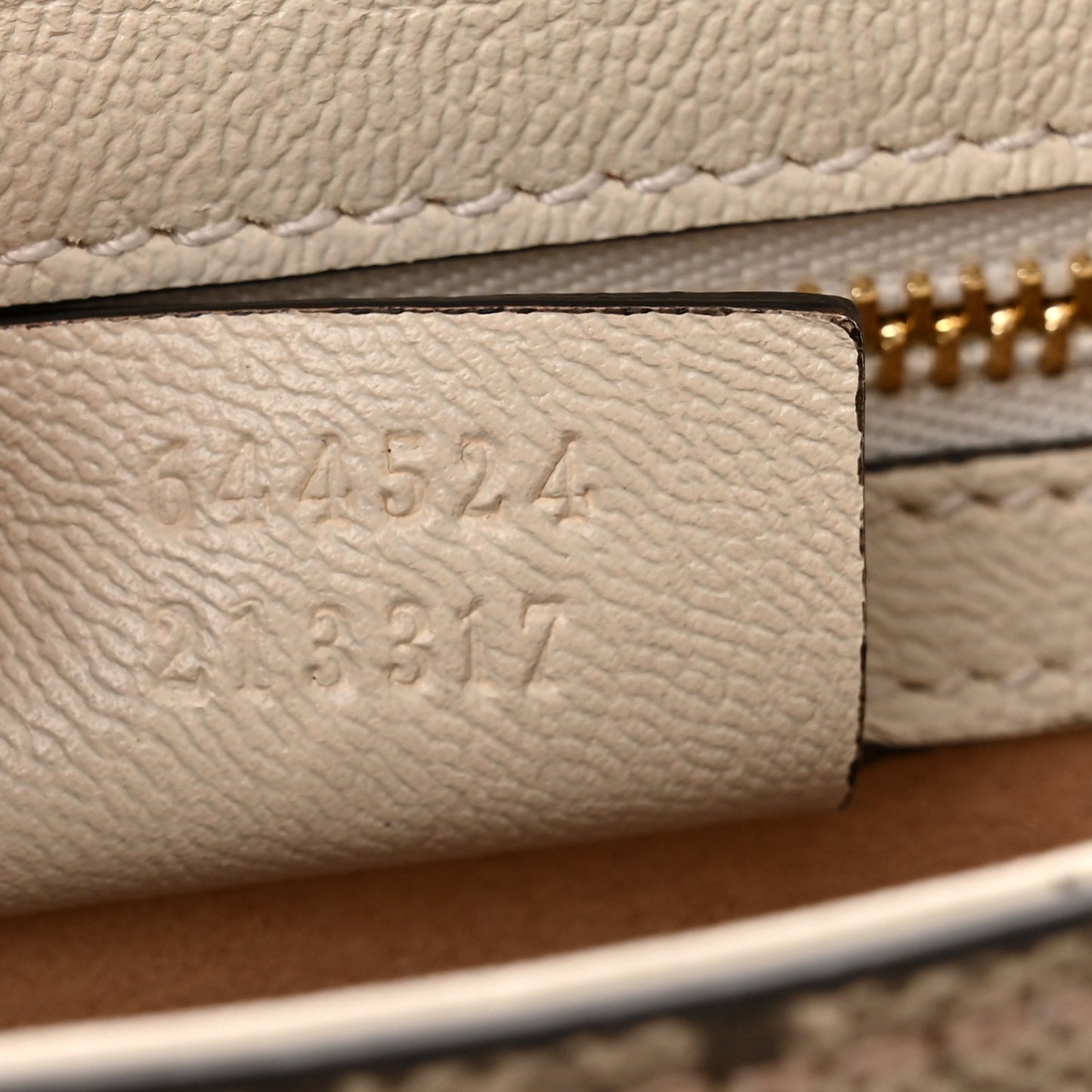 GG Supreme Monogram Calfskin Small Padlock Messenger Shoulder Bag Beige Mystic White Sun Oil