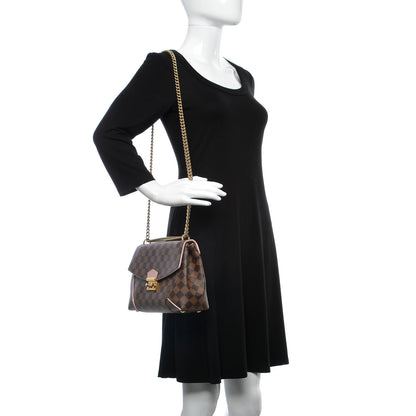 Louis Vuitton Damier Ebene Caissa Clutch Rose Ballerine 2 of 6