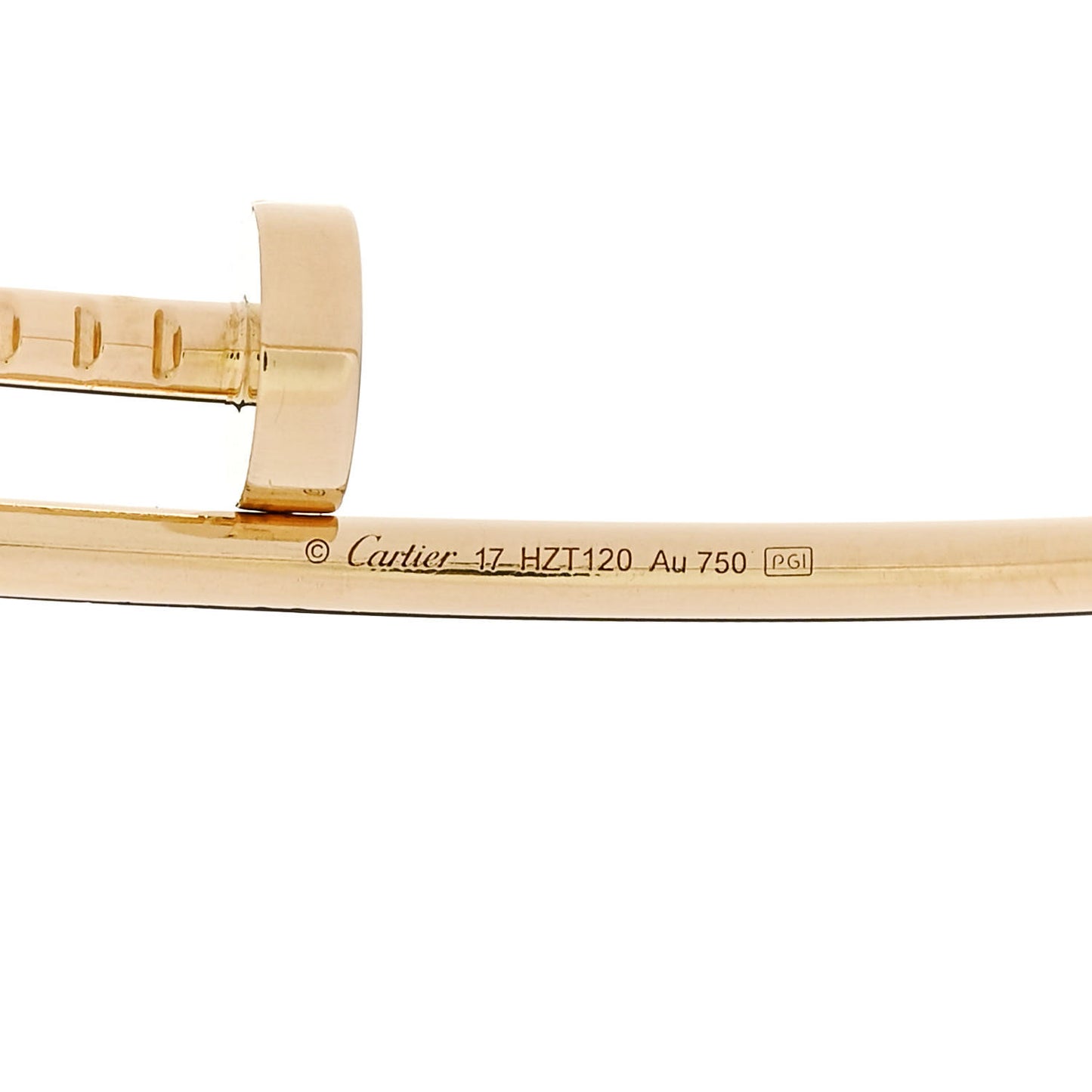 18K Yellow Gold Small Juste Un Clou Bracelet 17