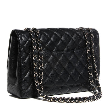 Chanel Caviar Jumbo Single Flap Black 3 of 9