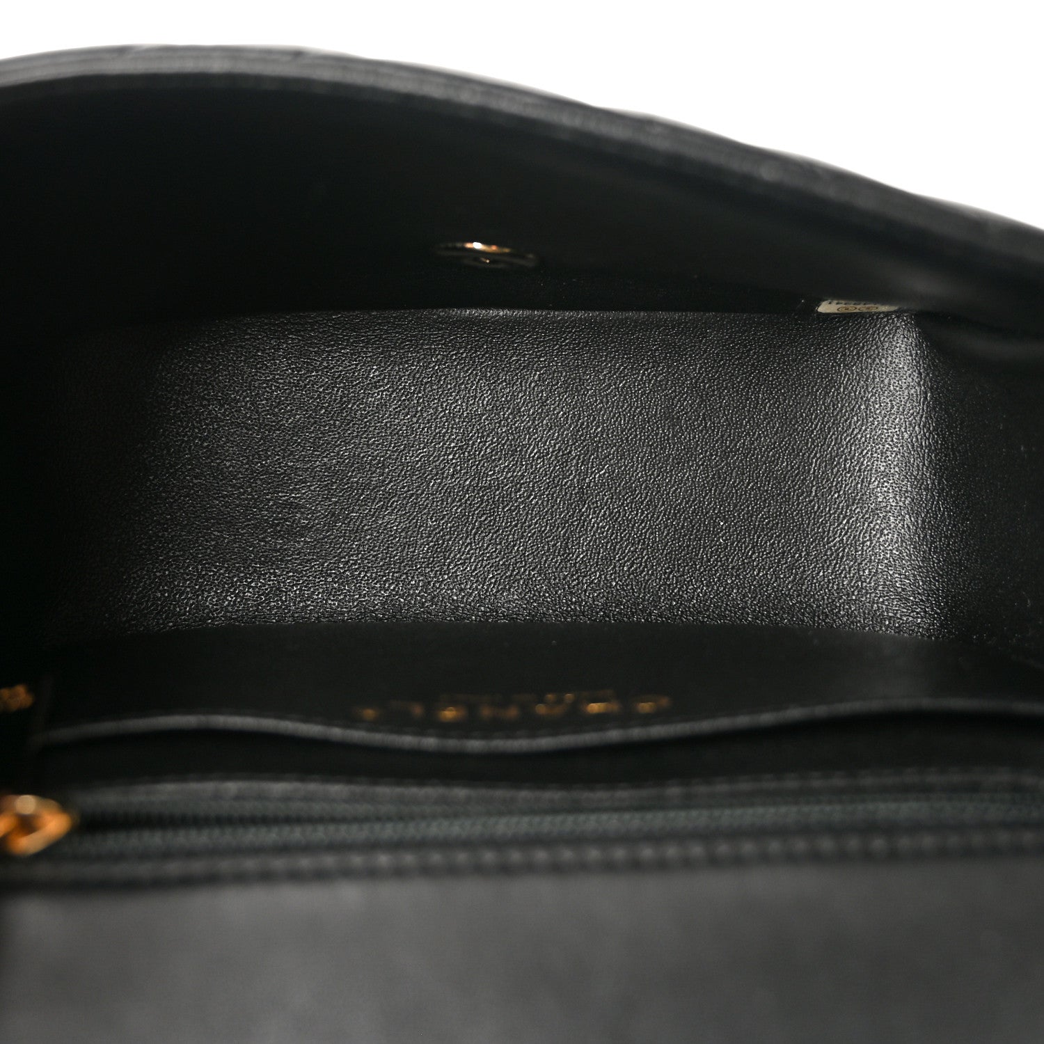 Chanel Lambskin Chevron Quilted Mini Square Flap Black 5 of 11