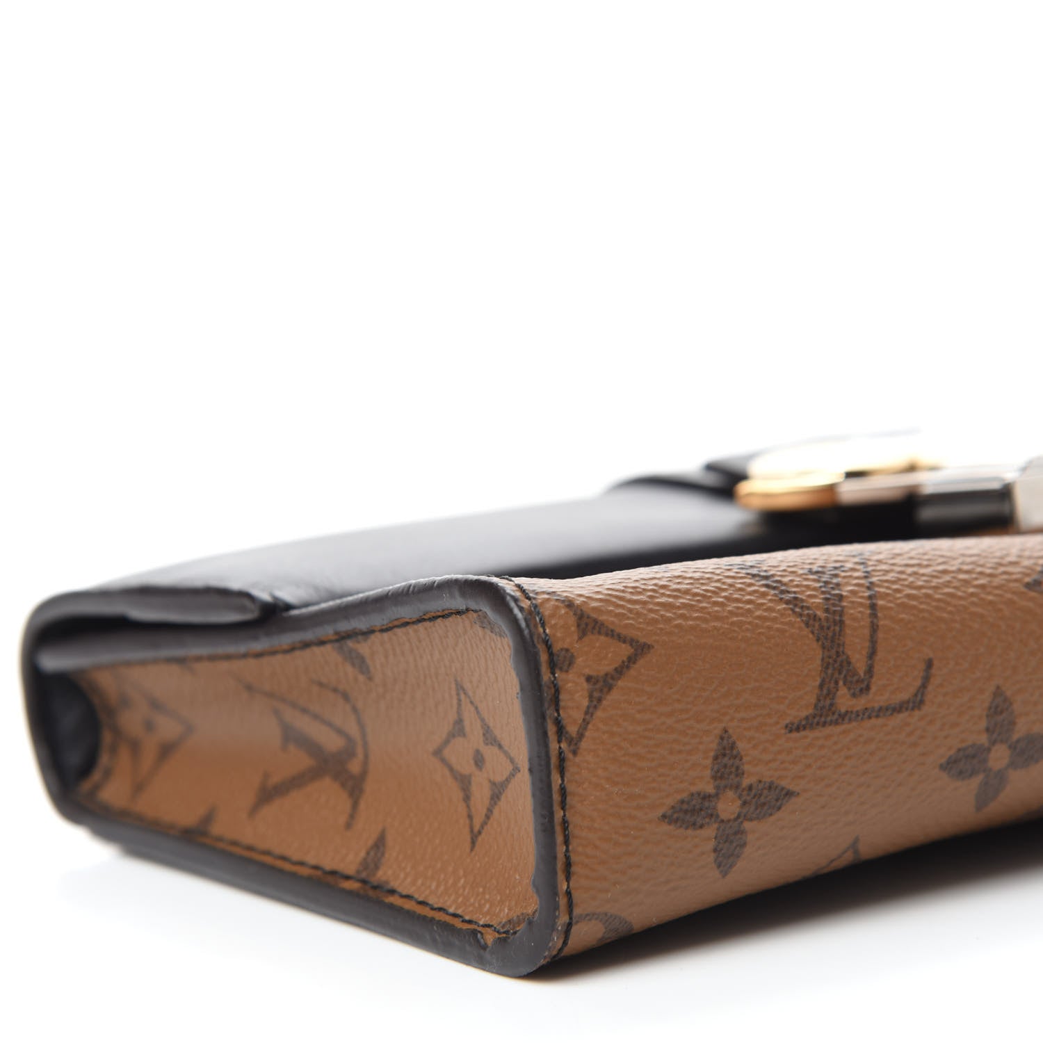 Louis Vuitton Calfskin Reverse Monogram Column Clutch 6 of 11