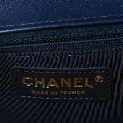 Chanel Lambskin Quilted New Medium Boy Flap Navy 6 of 11