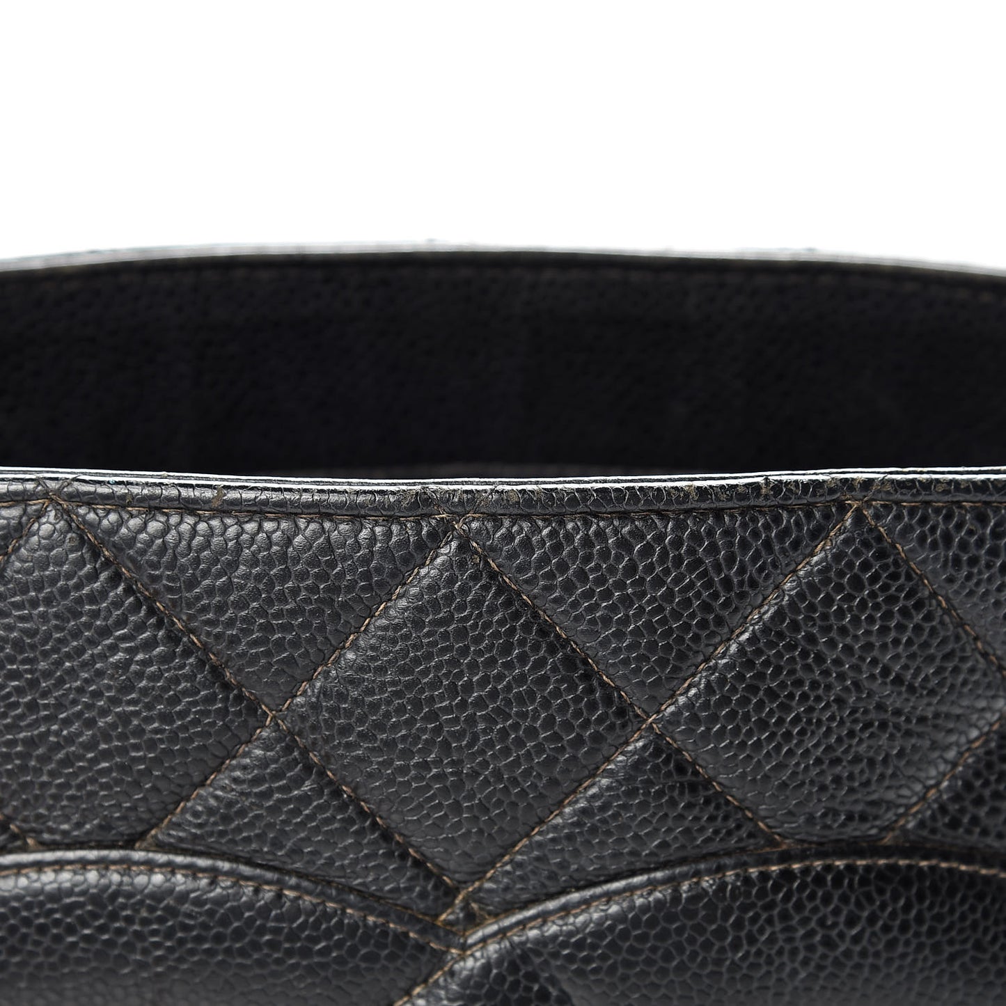 Caviar Quilted Medallion Tote Black