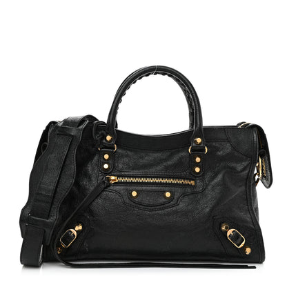 Balenciaga Agneau Classic Gold Hardware S City Black 3 of 9