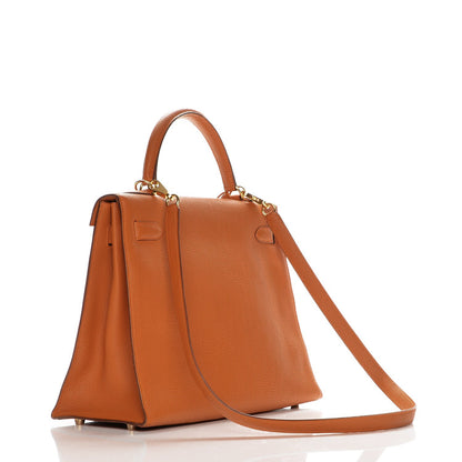 Hermes Togo Kelly Sellier 32 Potiron 11 of 12