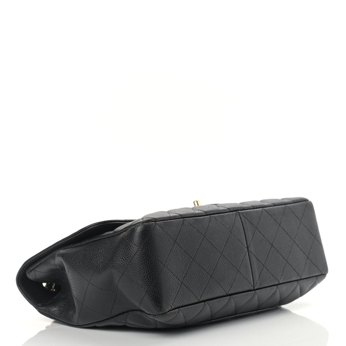 Caviar Quilted Jumbo Single Flap Black