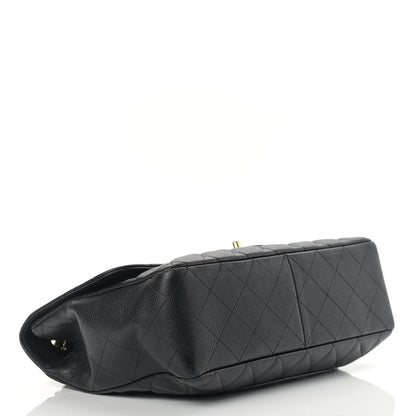 Chanel Caviar Quilted Jumbo Single Flap Black 3 of 18