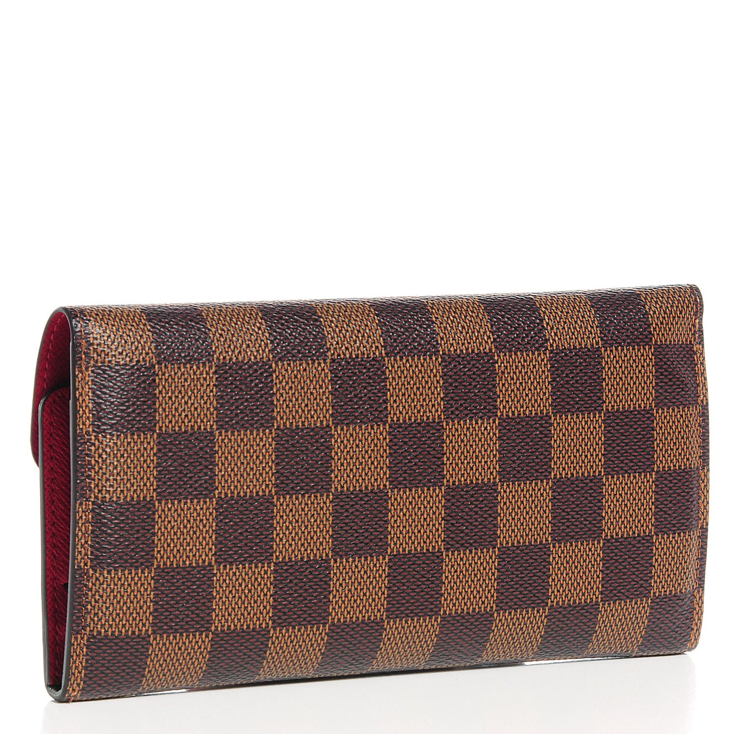 Damier Ebene Josephine Wallet Red