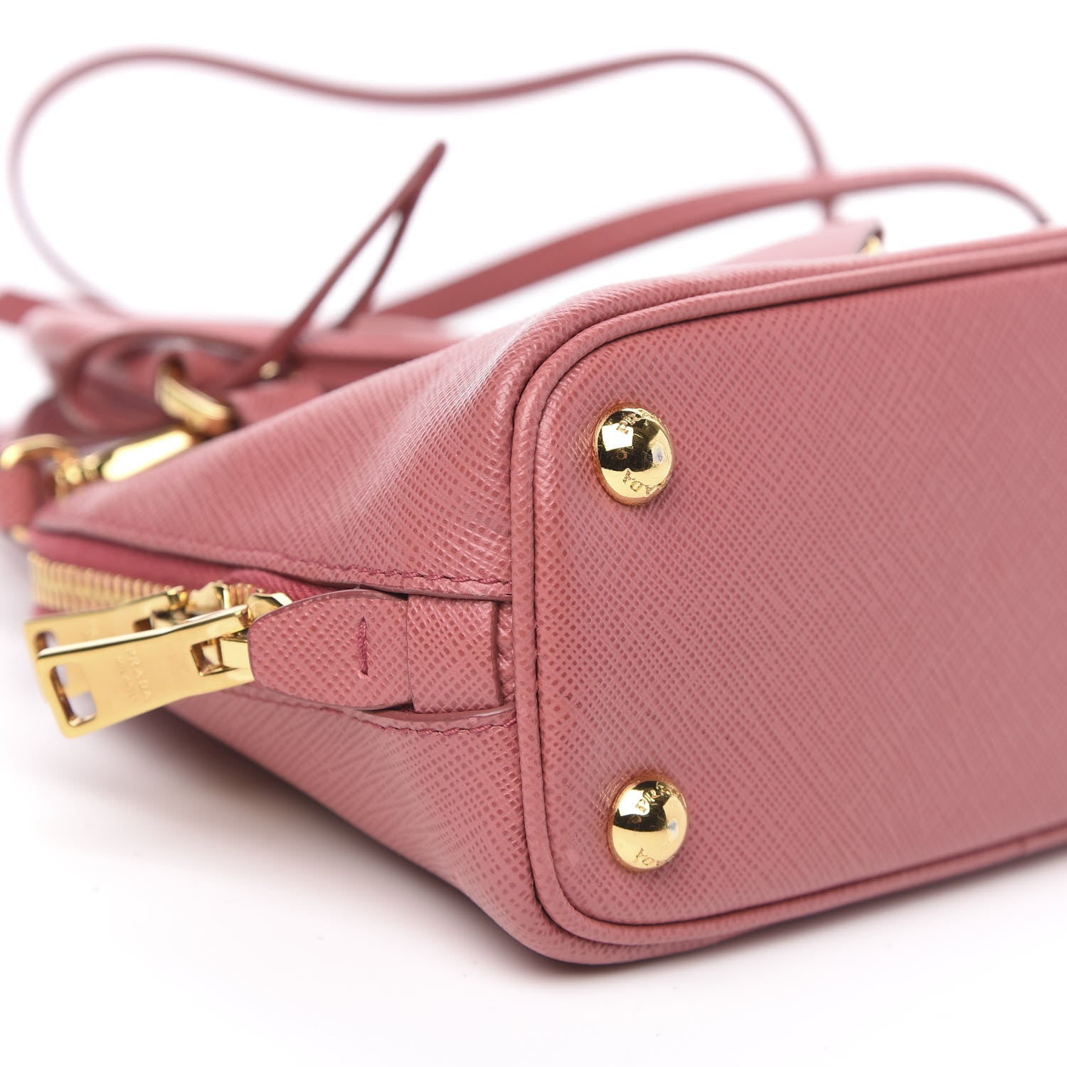 Prada Saffiano Lux Mini Promenade Tote Peonia 8 of 9