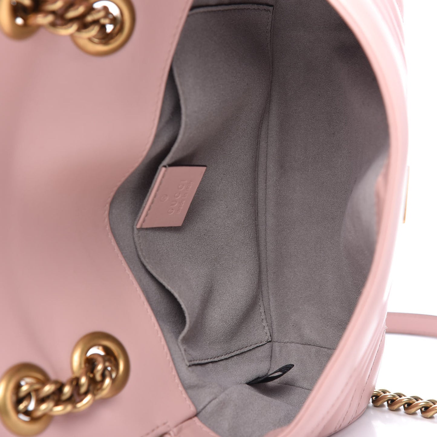 Calfskin Matelasse Mini GG Marmont Shoulder Bag Perfect Pink