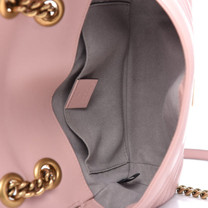 Gucci Calfskin Matelasse Mini GG Marmont Shoulder Bag Perfect Pink 5 of 10