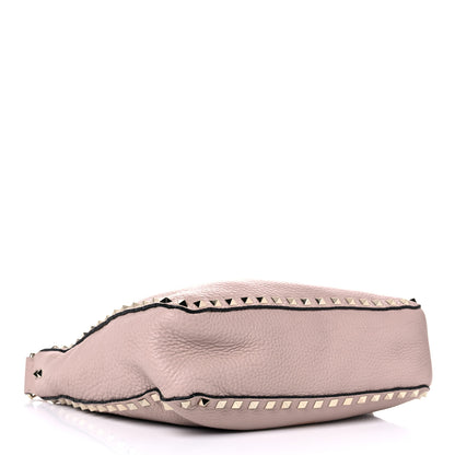 Valentino Garavani Pebbled Calfskin Small Rockstud Flip-Lock Messenger Bag Water Rose 4 of 10