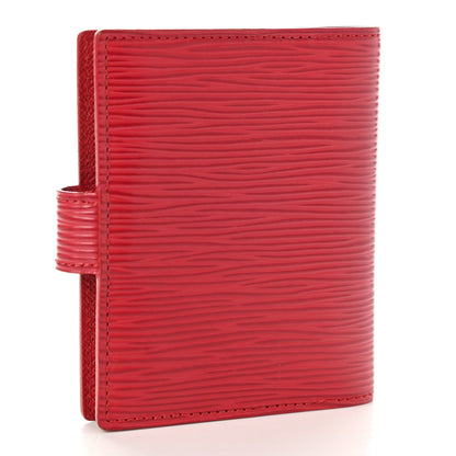 Louis Vuitton Epi Mini Agenda Cover Castillan Red 3 of 7