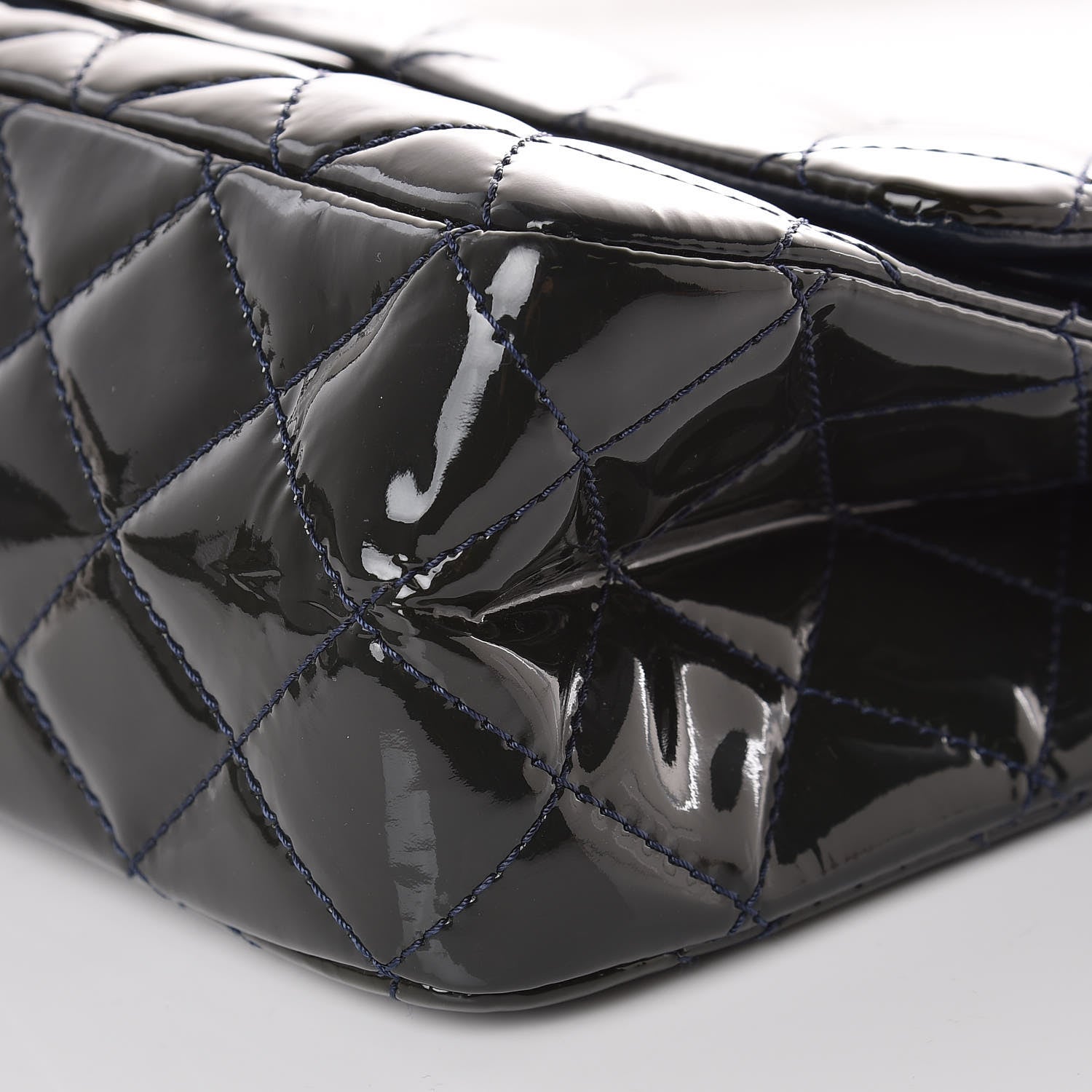 Chanel Patent Quilted 2.55 Reissue 227 Flap Dark Blue 9 of 9