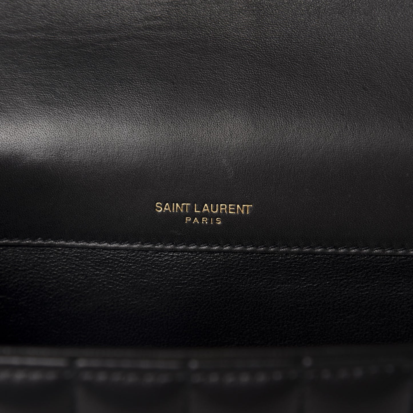Lambskin Matelasse Monogram Large Vicky Chain Bag Black