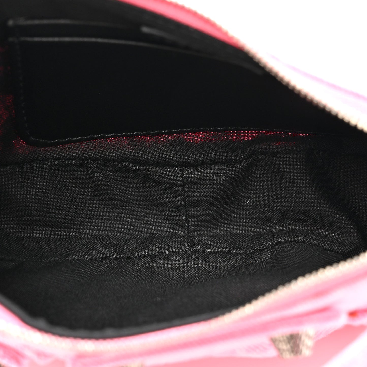 Washed Denim BB Monogram Le Cagole Mini Purse With Chain Pink