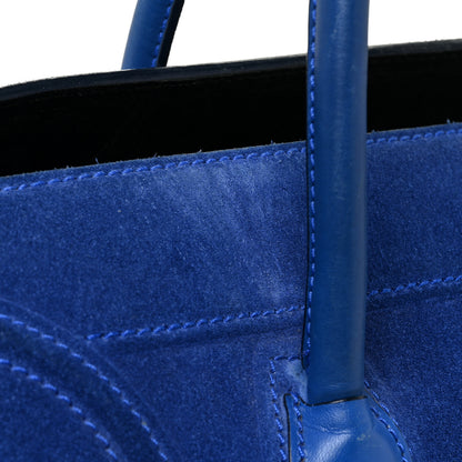 Celine Suede Medium Phantom Luggage Colbalt Blue 25 of 34