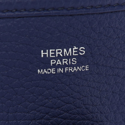 Hermes Taurillon Clemence Evelyne III PM Bleu Encre 6 of 9