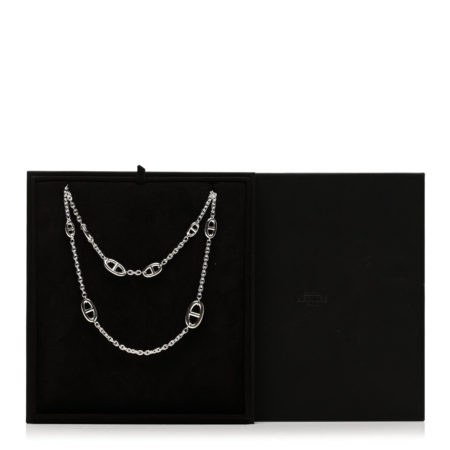 Hermes Sterling Silver Farandole Necklace 160 6 of 6