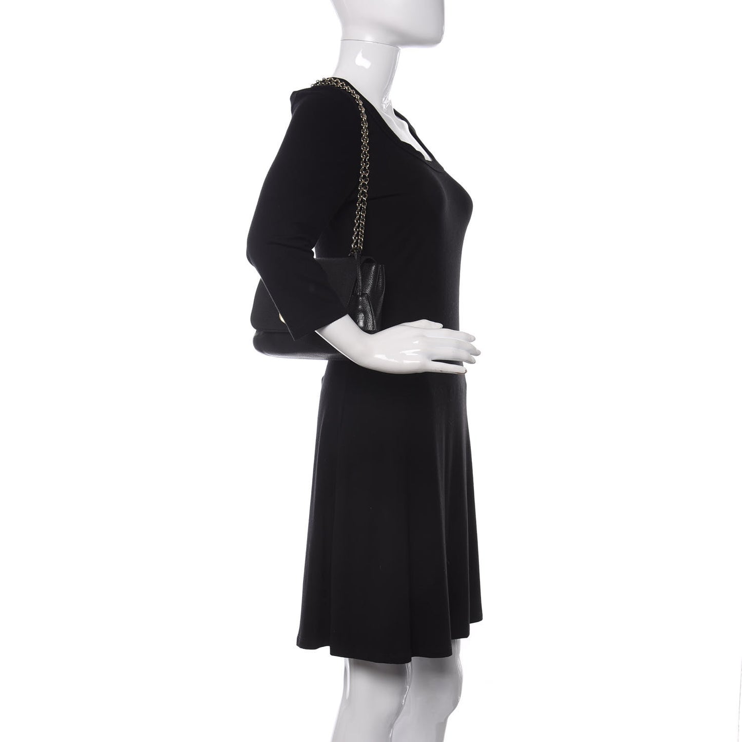 Small Classic Grain Small Lily Flap Black