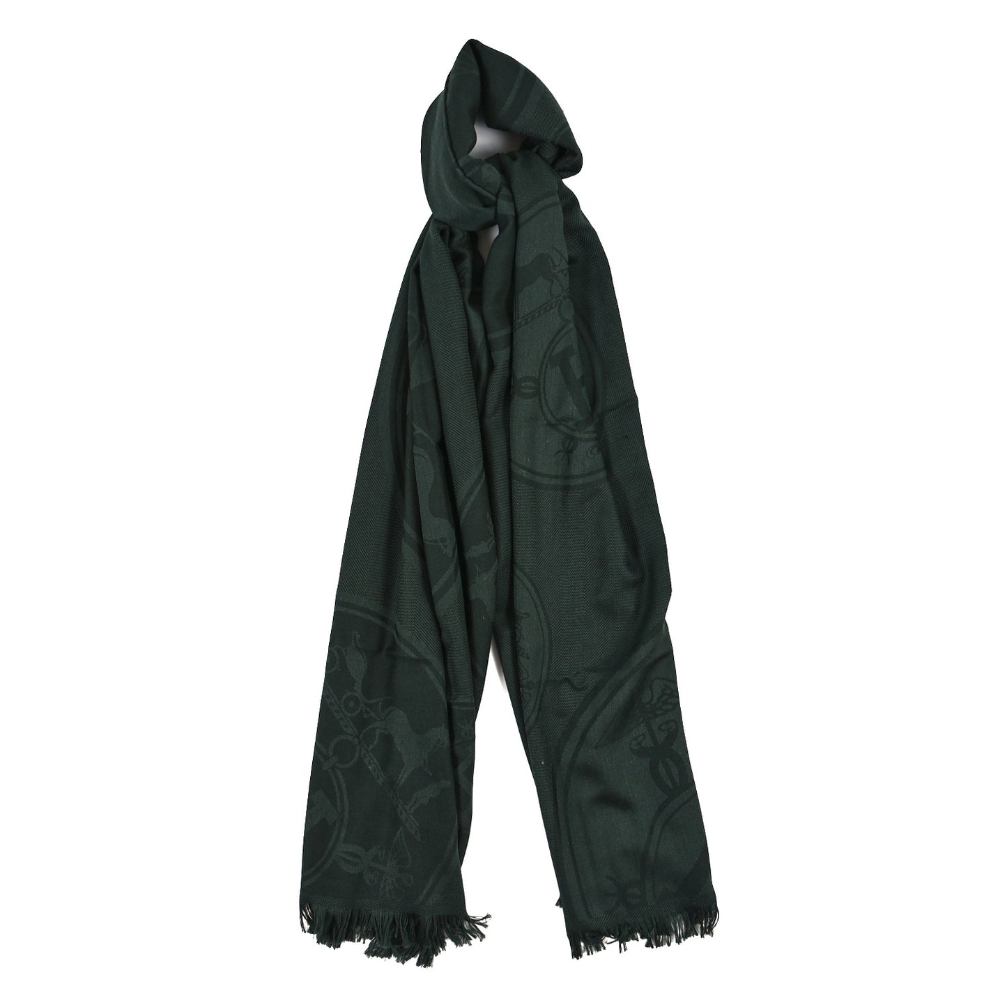 Cashmere Silk New Libris Confettis D'Ex Libris Stole Foret-Noire