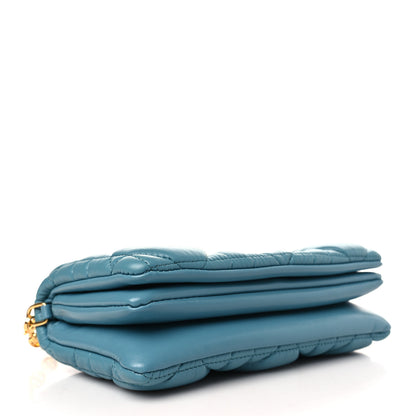 Christian Dior Calfskin Macrocannage Mini Caro Bag Horizon Blue 4 of 10