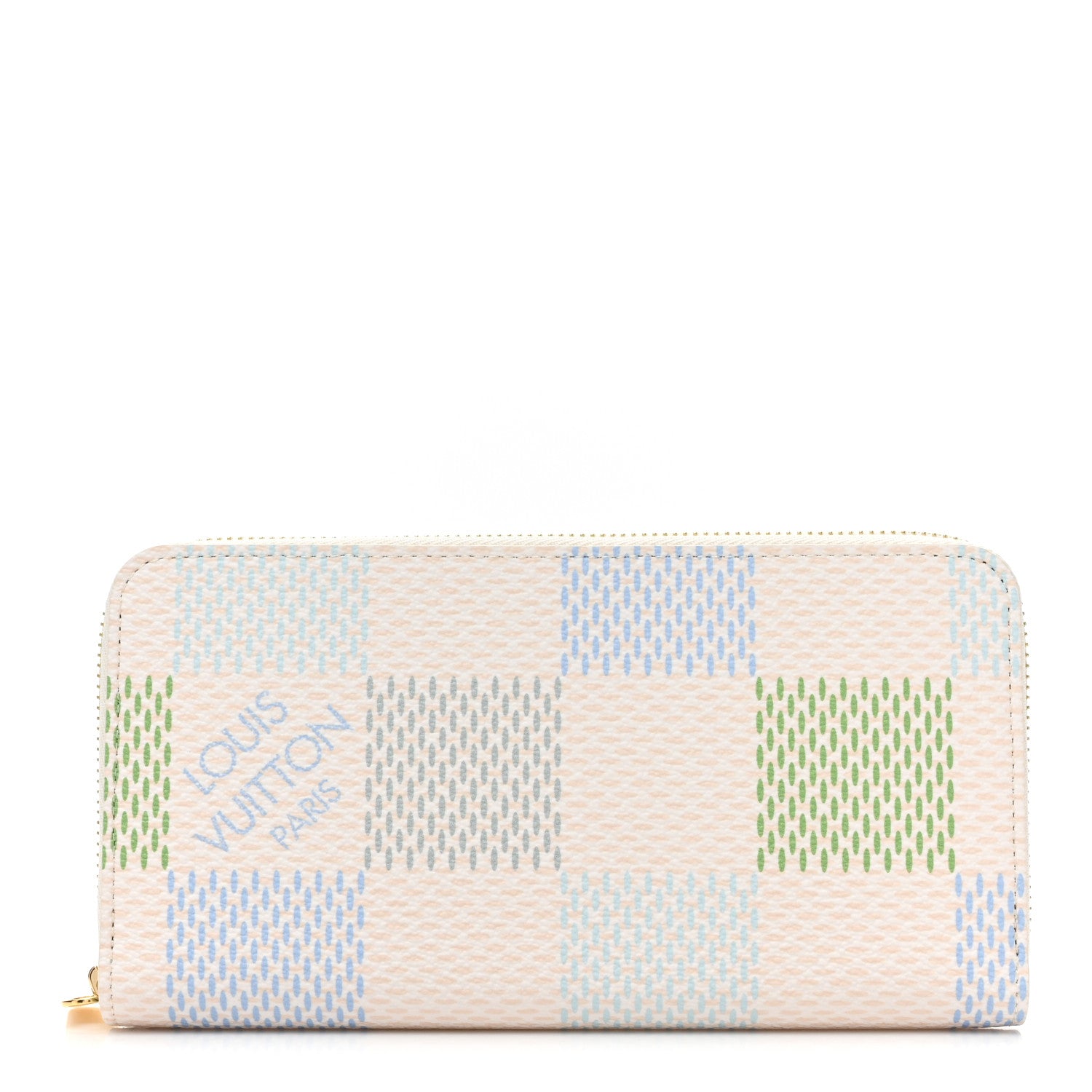 Louis Vuitton Damierlicious Zippy Wallet Pistachio Green 1 of 12