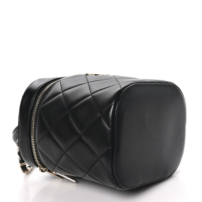 Chanel Lambskin Quilted Trendy Vanity Case Black 4 of 10