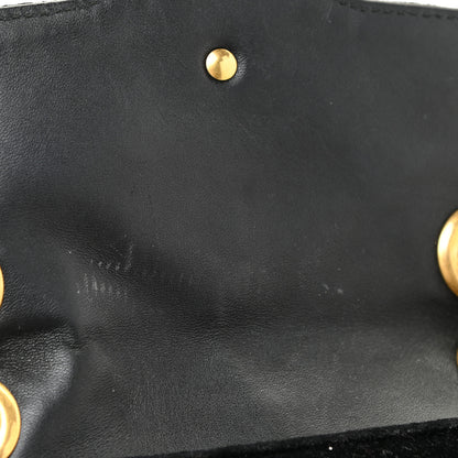 Gucci Velvet Matelasse Mini GG Marmont Shoulder Bag Black 12 of 19