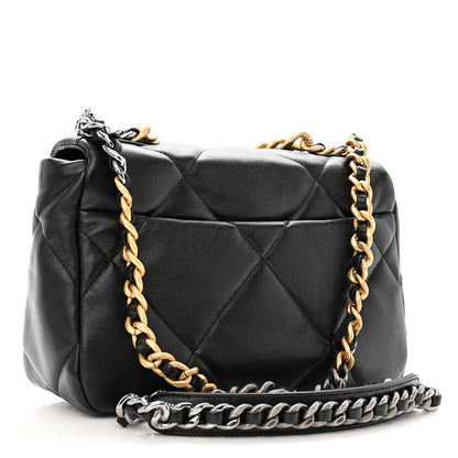 Chanel Lambskin Quilted Medium Chanel 19 Flap Black 2 of 10