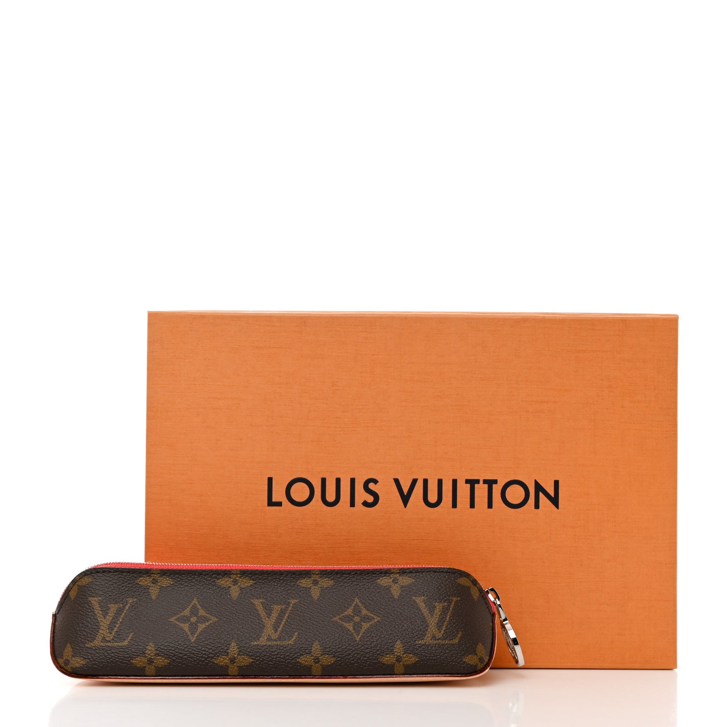 Monogram Elizabeth Pencil Pouch Rouge