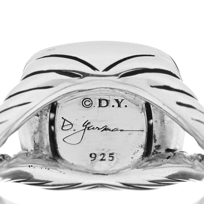 David Yurman Sterling Silver Diamond 11mm Albion Pave Ring 59 8.75 4 of 4