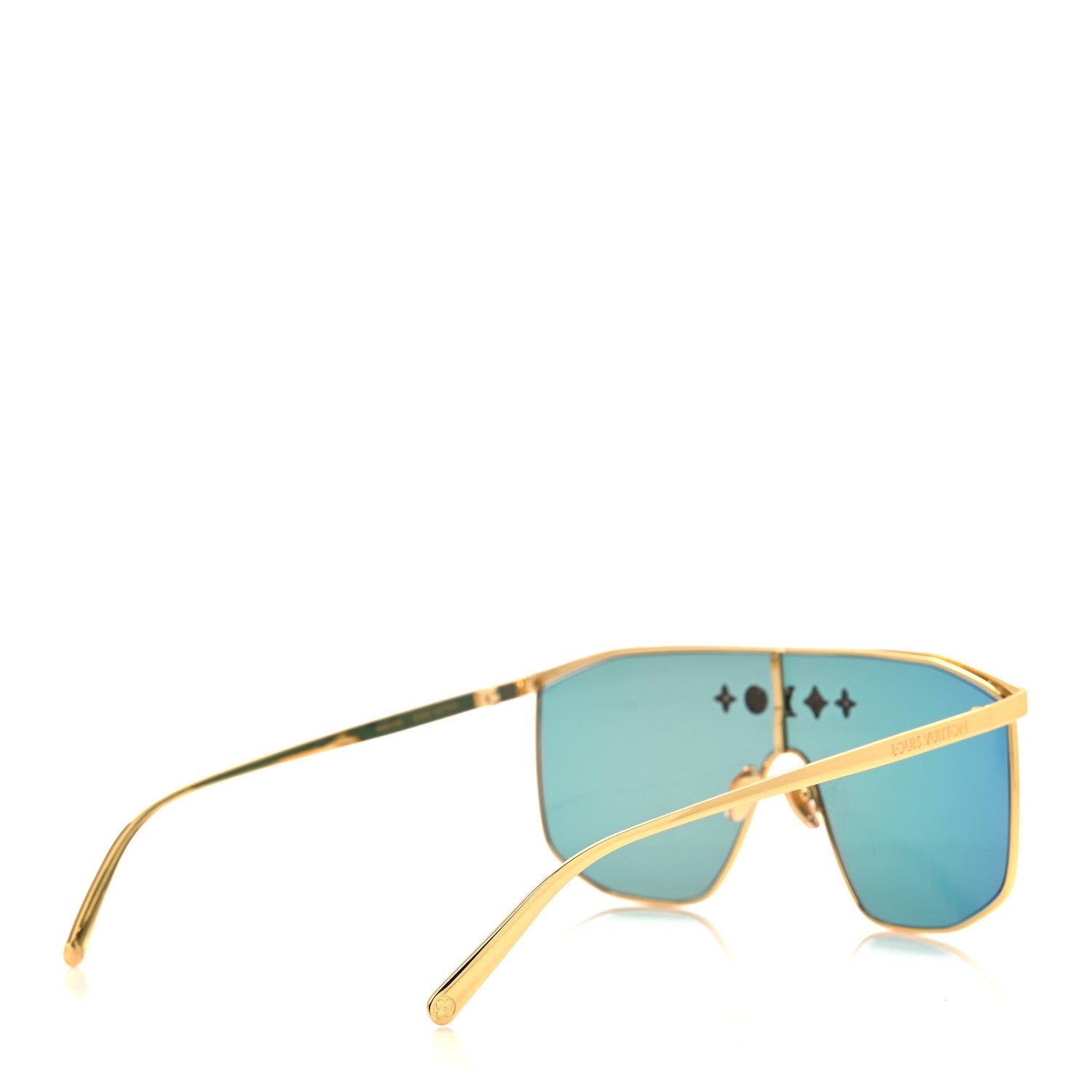 Louis Vuitton Metal LV Golden Mask Sunglasses Z2727U Gold 1576219