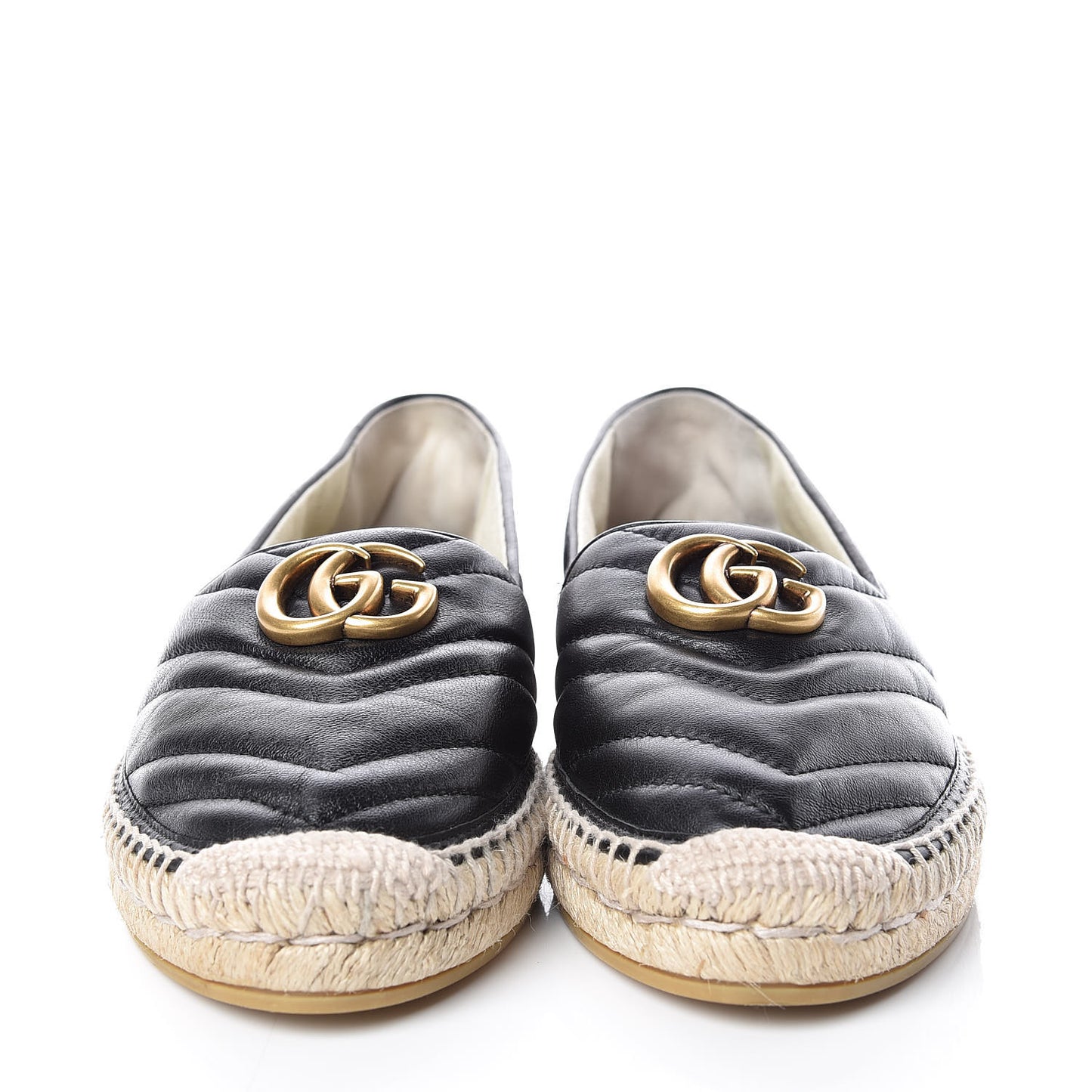 Nappa Matelasse GG Marmont Espadrilles 39.5 Black
