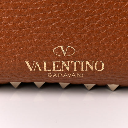 Valentino Garavani Pebbled Calfskin Medium Rockstud Tote Light Cuir 7 of 12