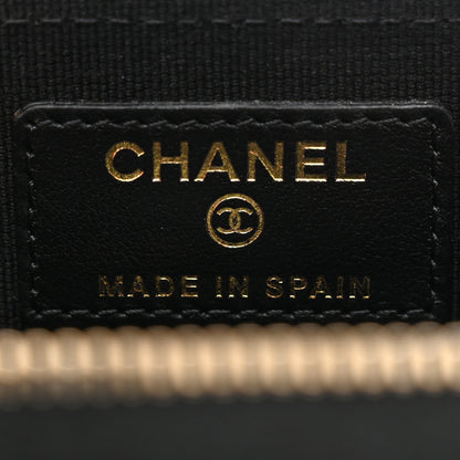 Chanel Caviar Enamel Coco Casino Quilted Zip Coin Purse Black 6 of 8