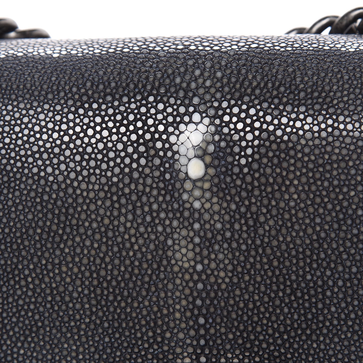 Galuchat Stingray Small Boy Flap Black