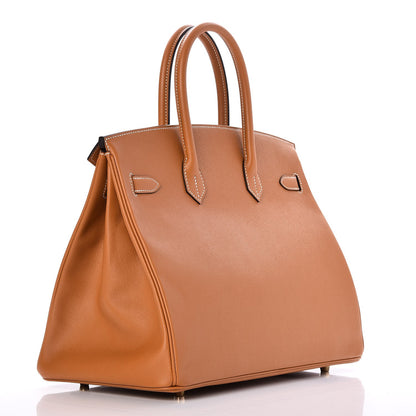 Hermes Epsom Birkin 35 Toffee 3 of 34
