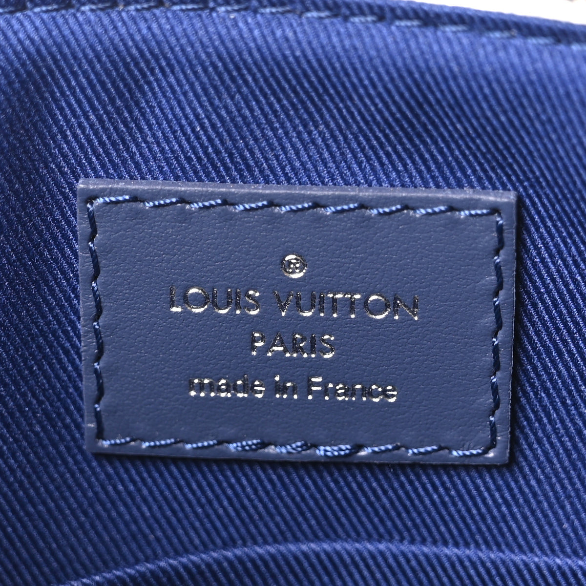 Monogram Watercolor City Keepall Blue