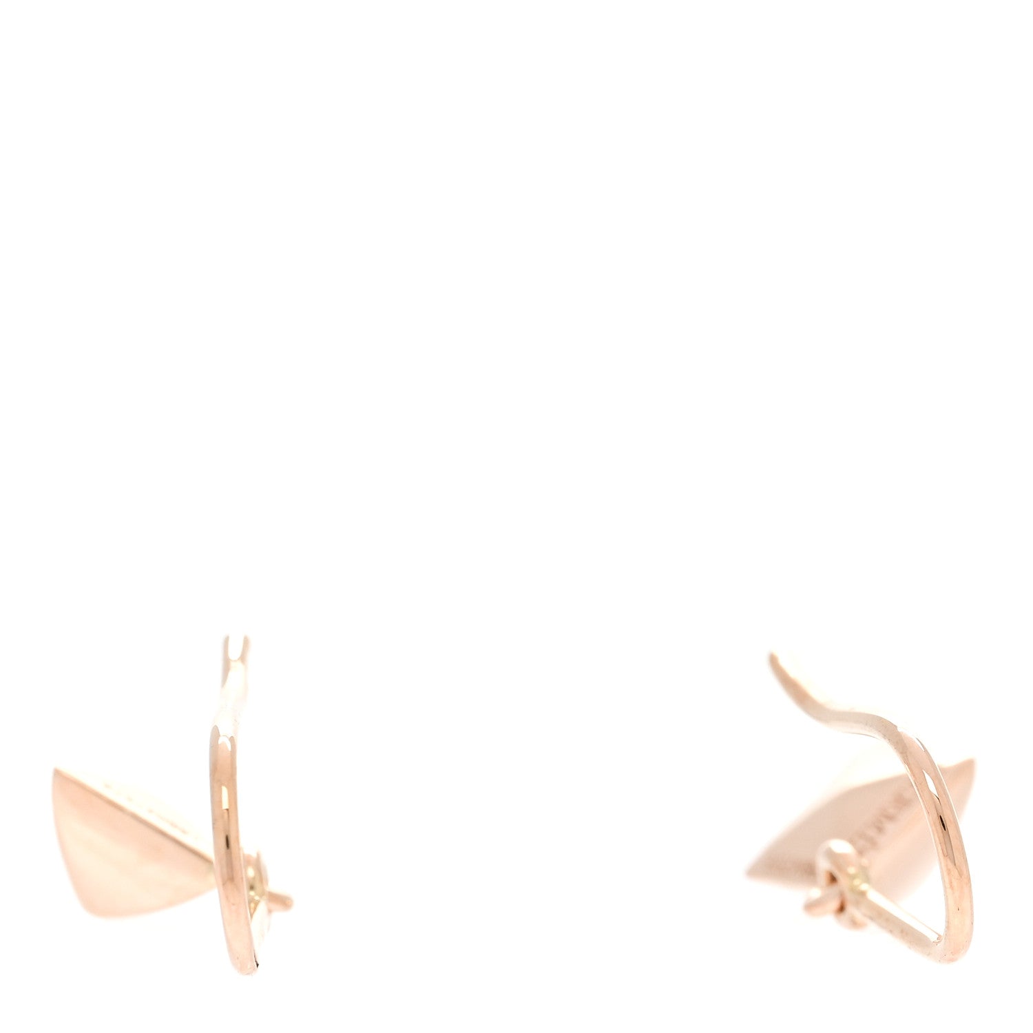 Hermes 18K Rose Gold Clou d'H Drop Earrings 3 of 4