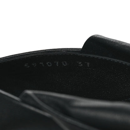 Balenciaga Soft Nappa Pointed Toe Wrap 40mm Mules 37 Black 8 of 9