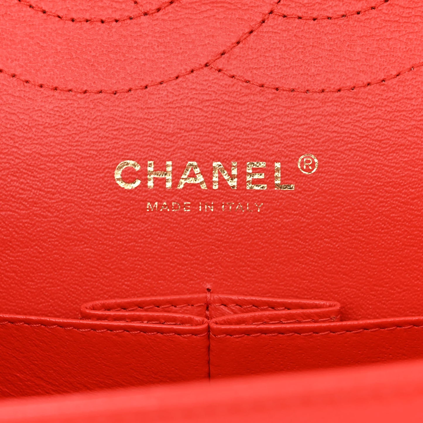 Caviar Quilted Jumbo Double Flap Red