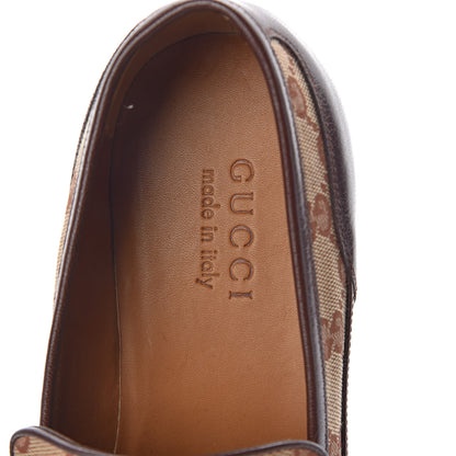 Gucci GG Monogram Goatskin Mens GG Loafers 8 Brown 8 of 9