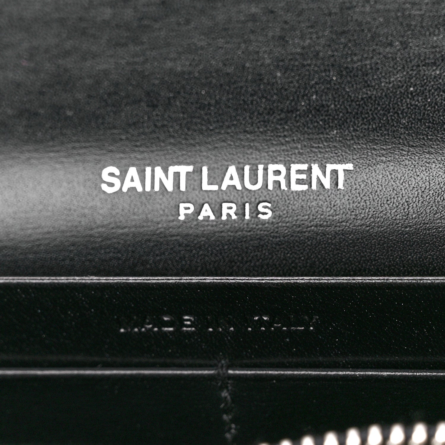 Saint Laurent Smooth Calfskin Classic Monogram Cassandre Wallet Black 6 of 13