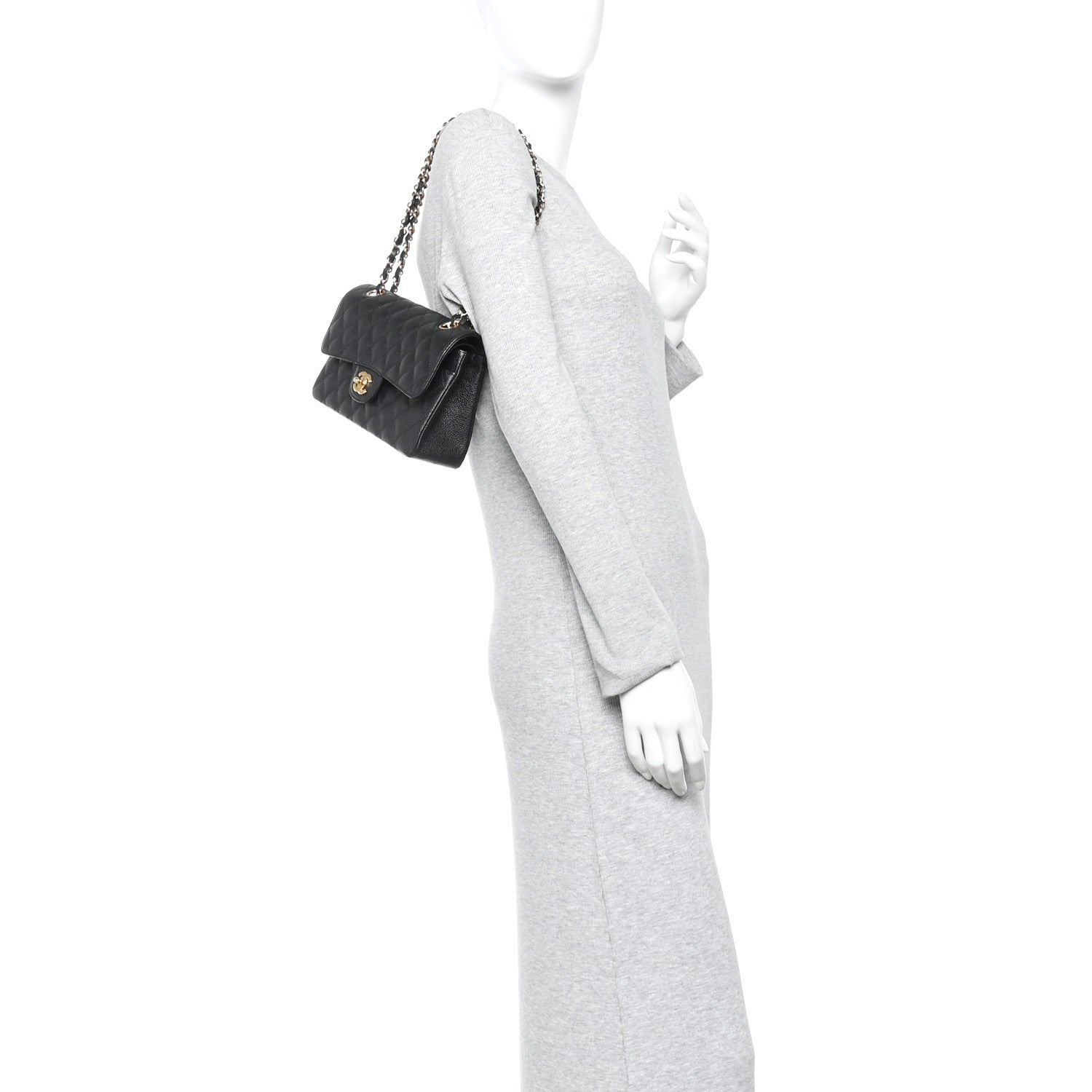 Chanel Caviar Quilted Small Double Flap Black 2 of 11