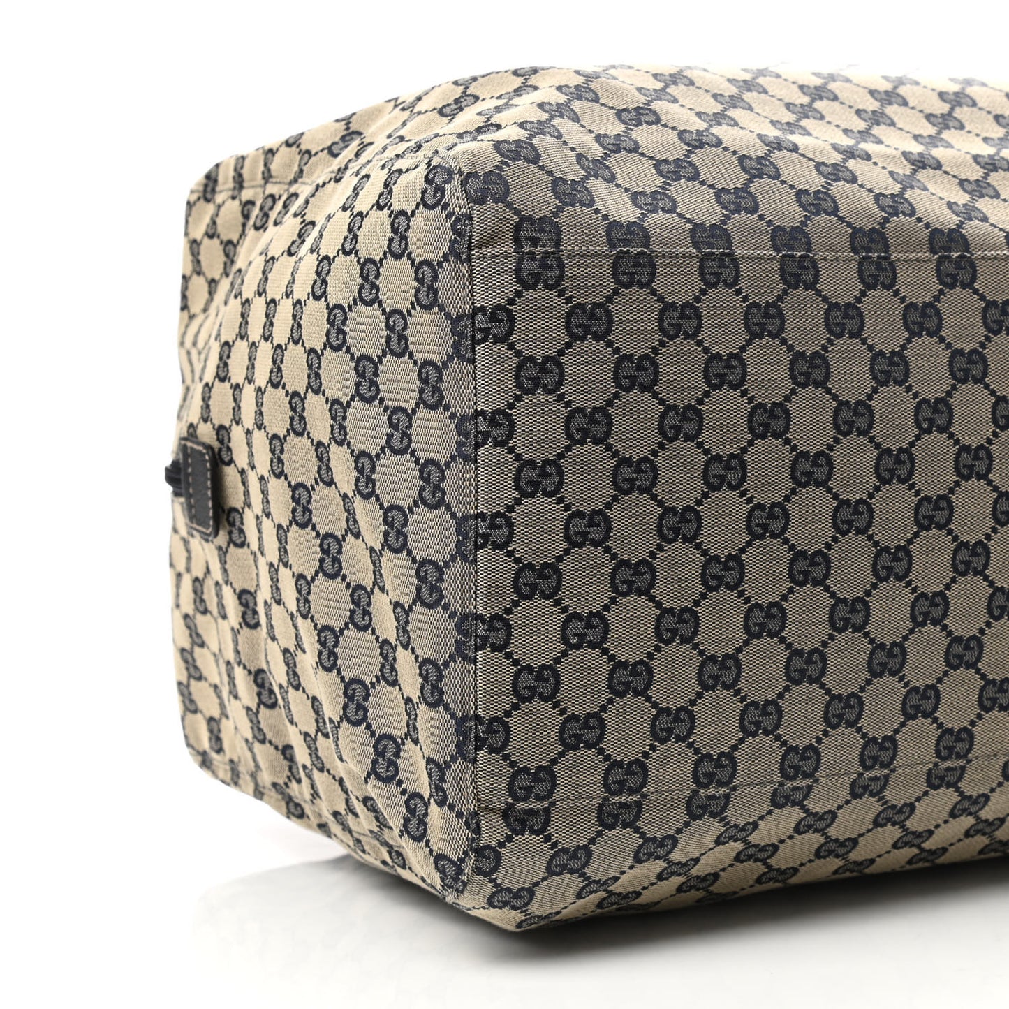 GG Monogram Web Large Collapsible Carry On Duffle Navy